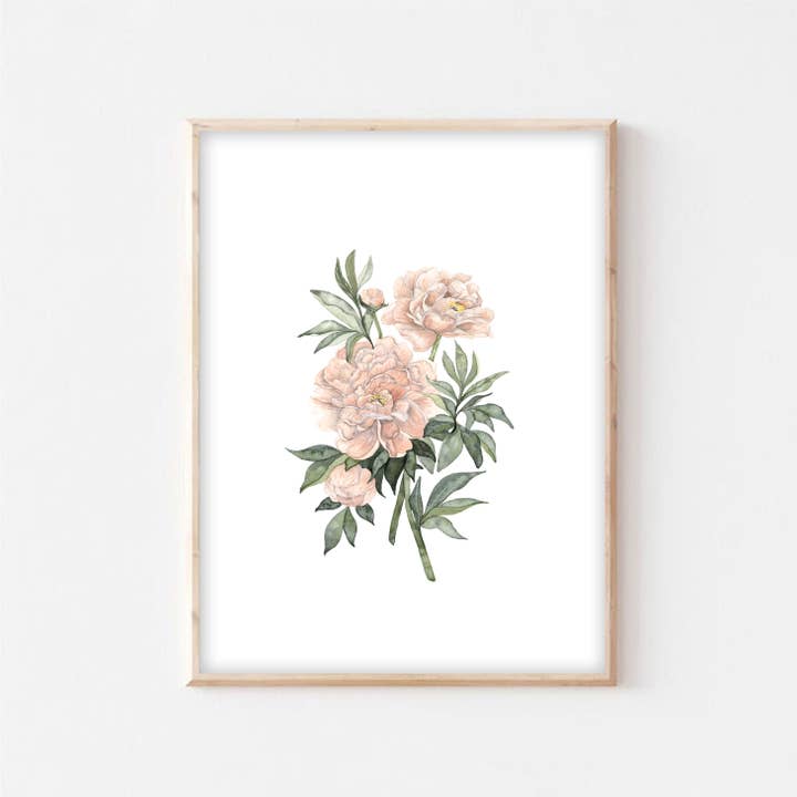 Pioner Botanisk Blomma Akvarell Konsttryck för wholesale av Studio Miller