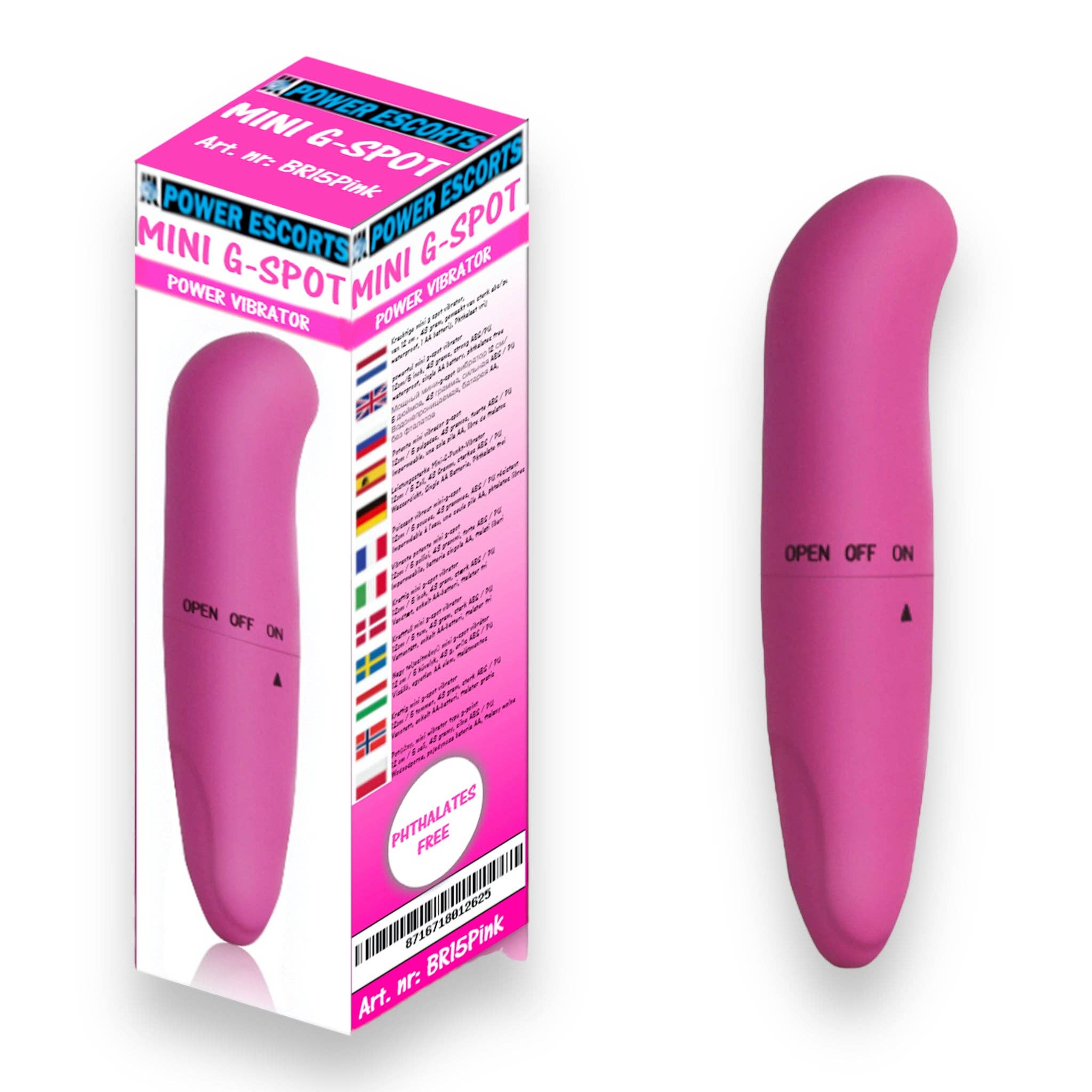 Kinky Pleasure - Vente Sex toys - Power Escorts - BR15 - Mini vibromasseur point G - 5 couleurs11