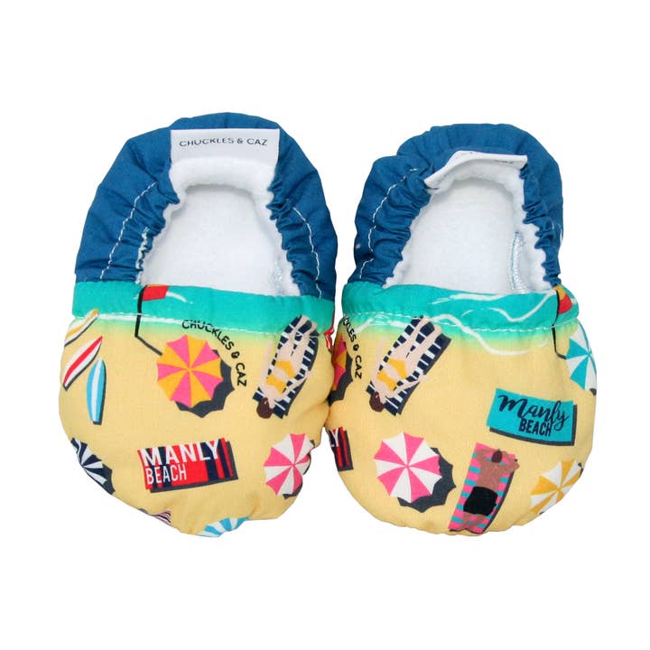 Manly Beach Baby Booties por atacado de Chuckles & Caz