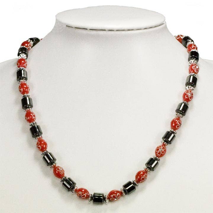 Magnetkæde Blomst, Rød for engroshandel hos EHAWA