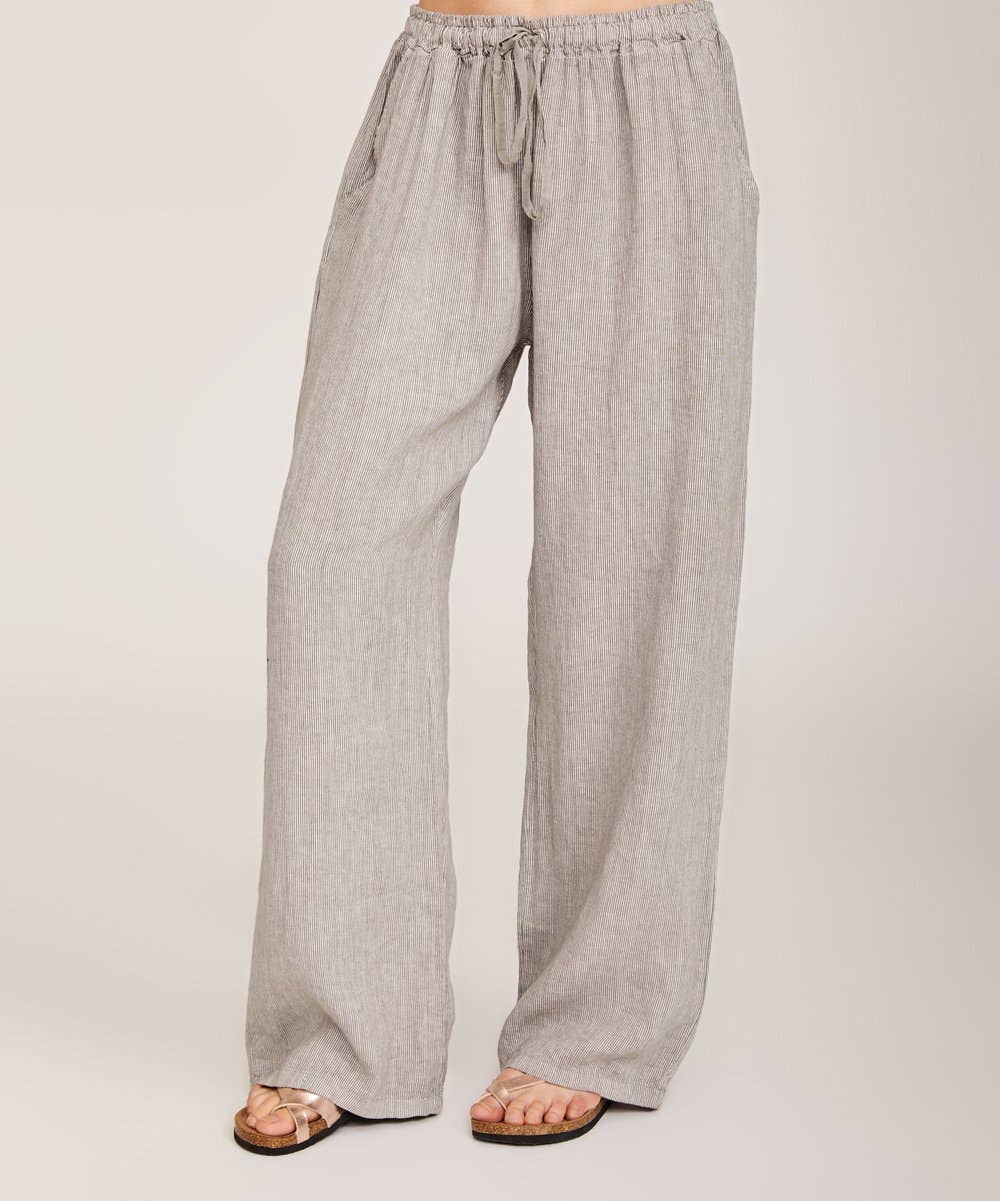 la maison des fibres naturelles - Wholesale Pants - Women's - Straight linen trousers 630132 100% linen37