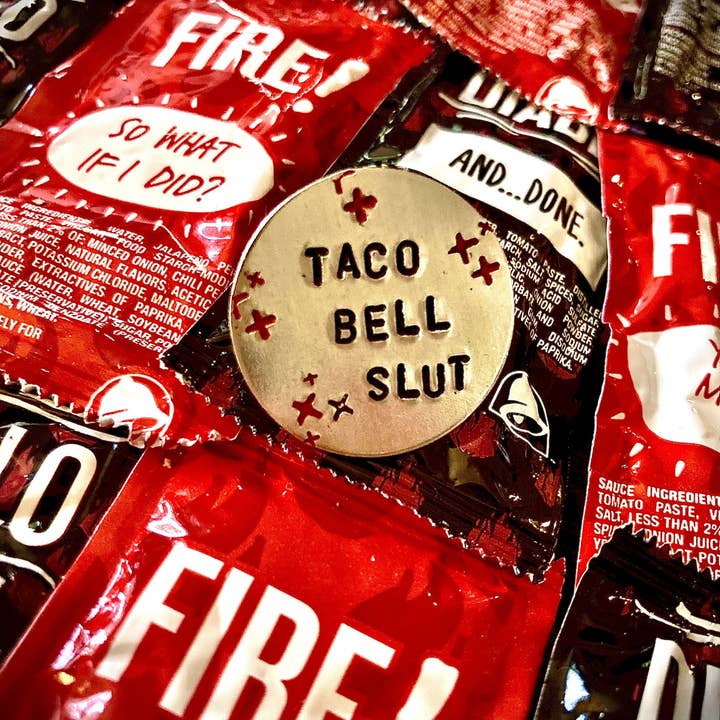 Mitzi Wear - Wholesale Lapel Pin/Button - Taco Bell Pin - Taco Bell Svg1