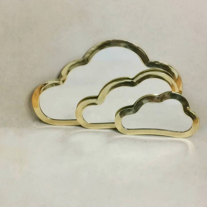 Cloud Mirror with Golden Brass Frame – Handmade Moroccan and other Purchase wholesale plastic mirror frame. Free returns & net 60 terms on Faire trending on Faire.
