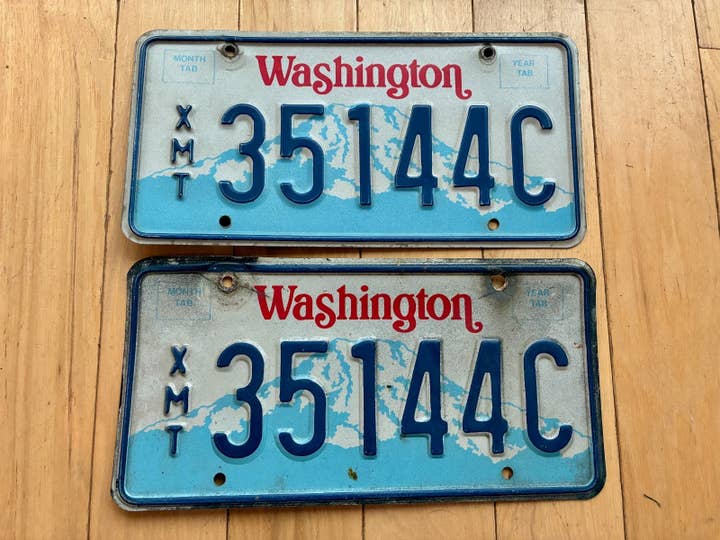 1987 par Washington State amtsnummerplader for engroshandel hos RusticPlates