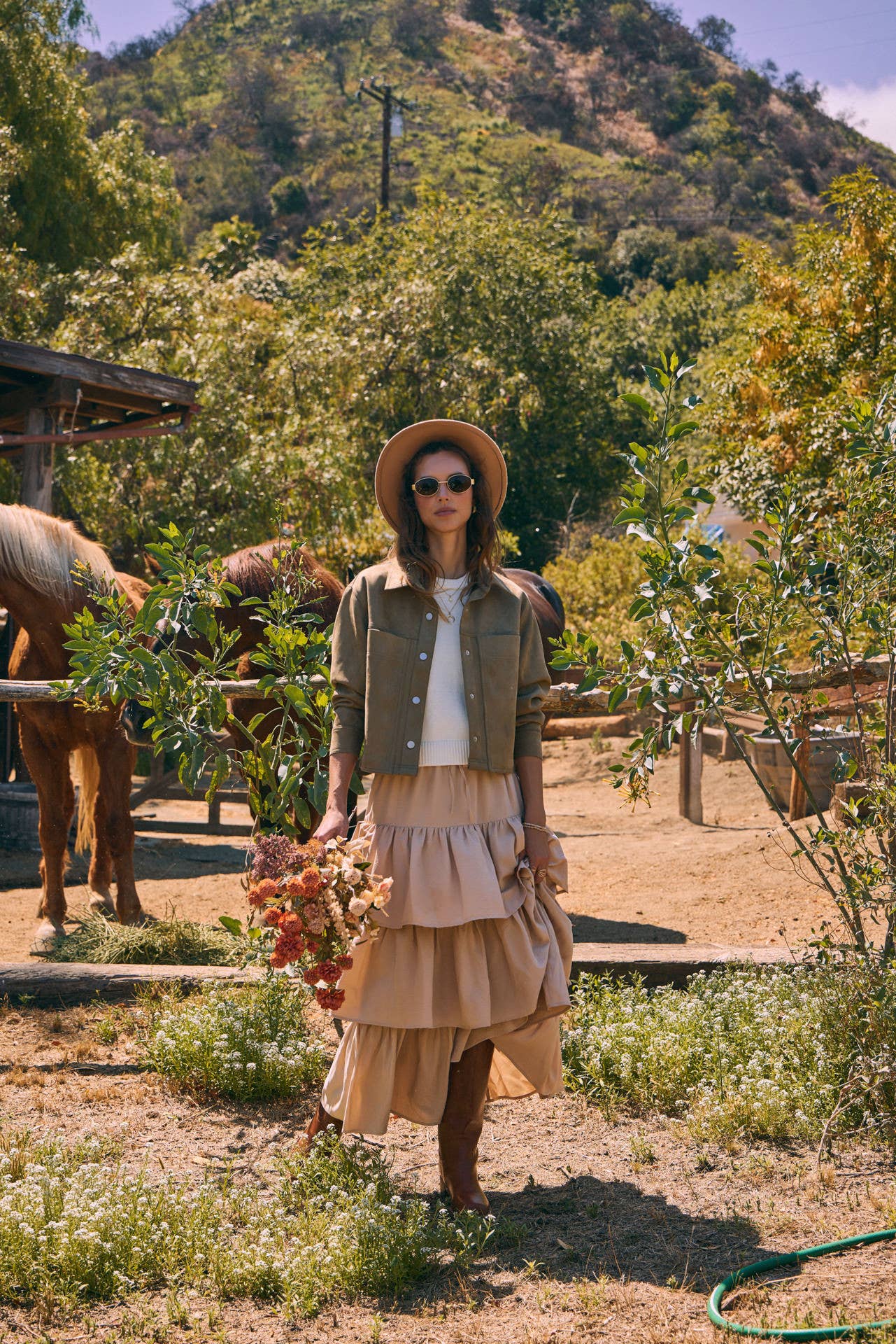 in february - Wholesale Skirt - Women's - AIRY YEAR-ROUND TIERED RUFFLE MAXI SKIRT WITH POCKETS25