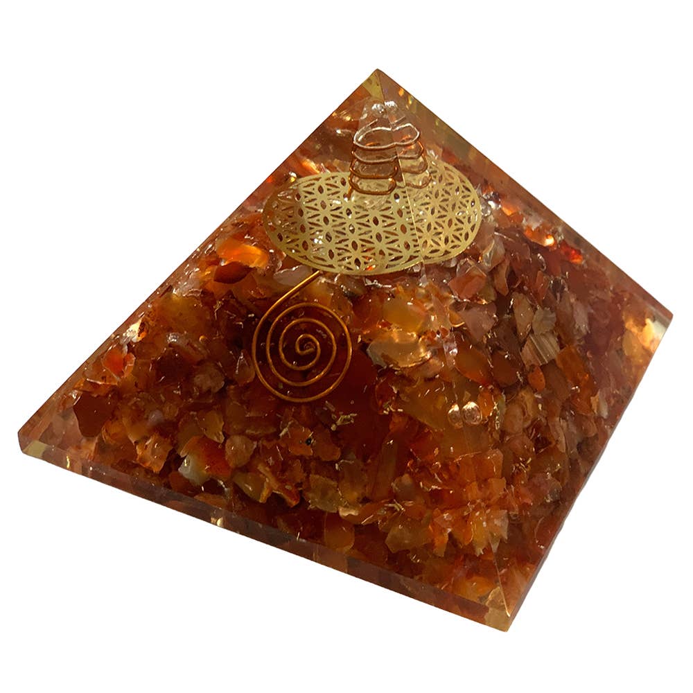 VIE - Wholesale Spiritual Stone/Crystal - Orgone Reiki Healing Pyramid - Energy Cleansing, 7.5cm2