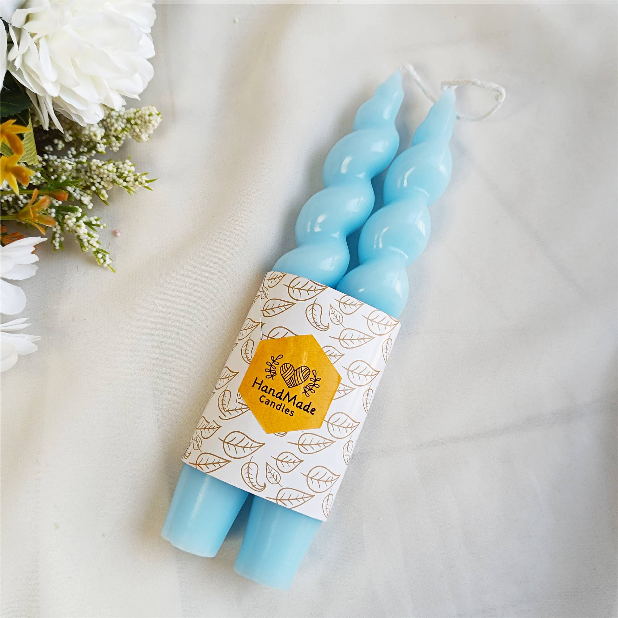 Candles Meta – wholesale Tapered candle/candlestick – 7.28" Handmade Home Decor Spiral Taper Candles13