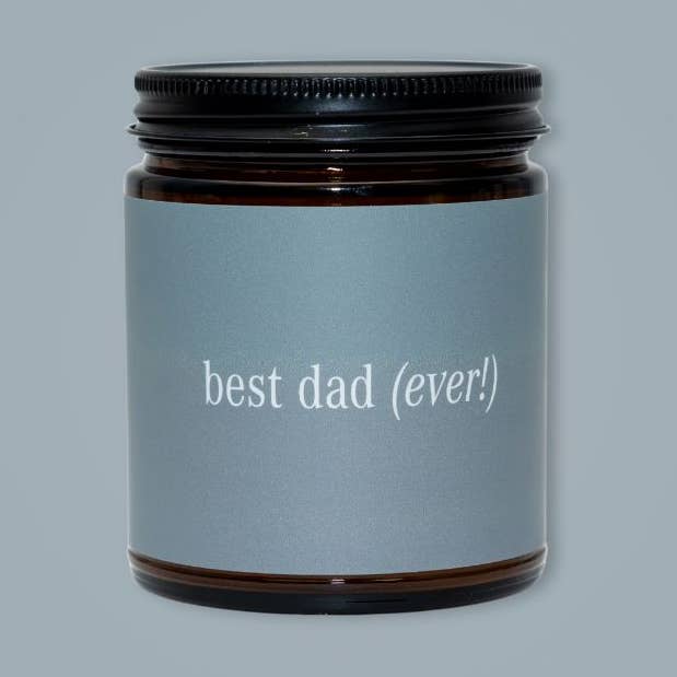 Best Dad Ever Beeswax & Essential Oil Celebrate Jar Candle for wholesale by Fontana Candle Co.