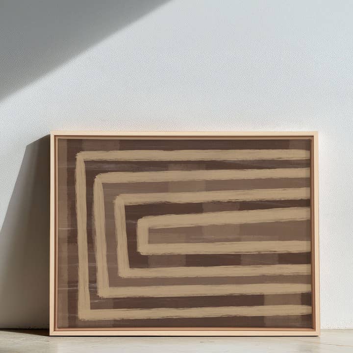 Oleka Canvas - Wholesale Art Print - GOLDEN MAZE, Oeuvre sur toile étirée