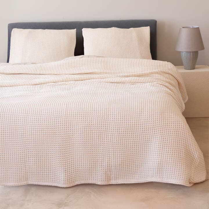 Vivamaison - Wholesale Bedding Blanket - Premium Turkish Waffle Cotton Bedspread, Luxury Honeycomb18