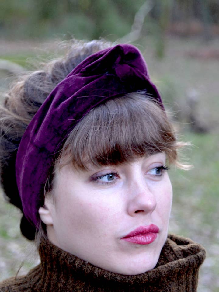 Plum Turban Limited Edition voor wholesale door Nicole