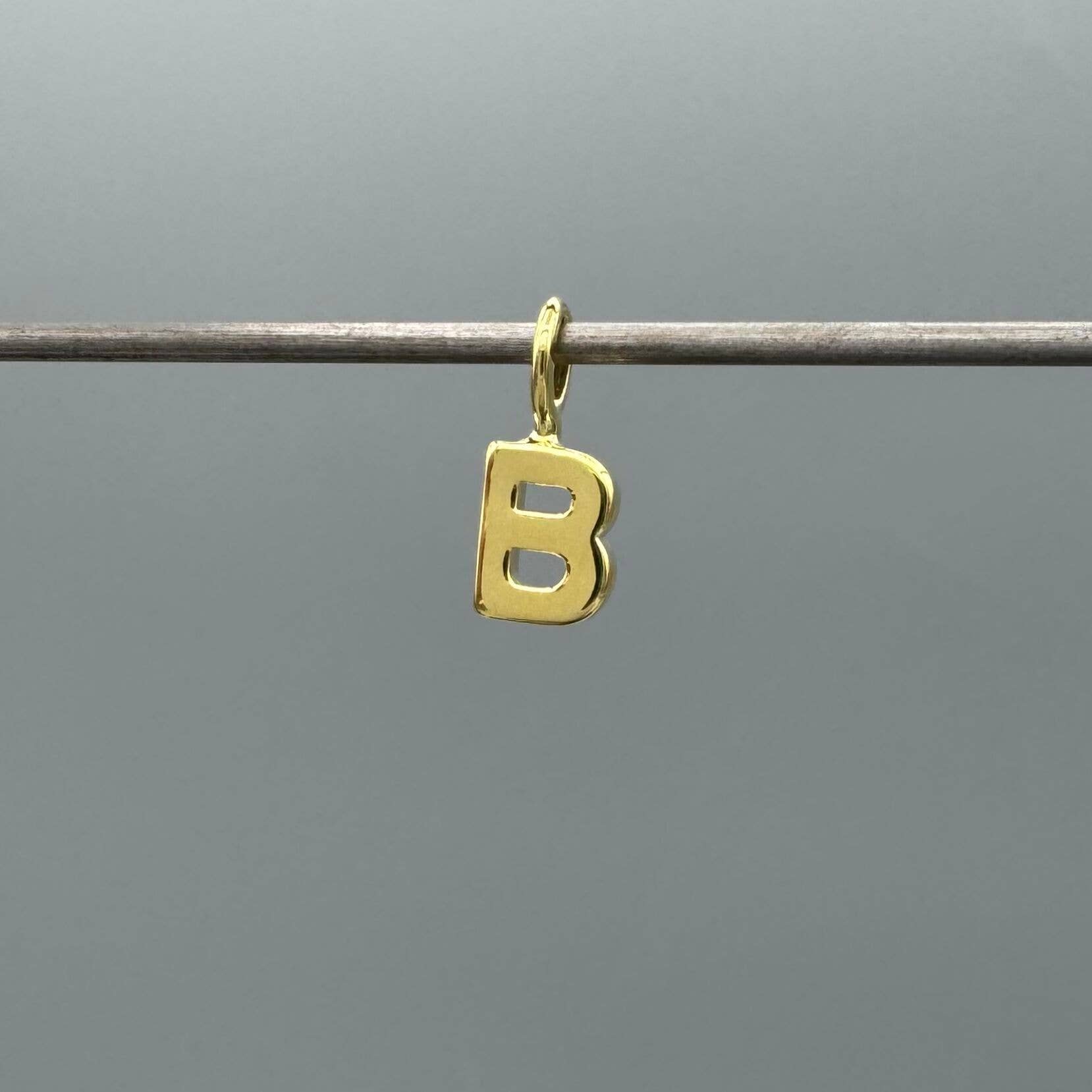 Something Silver - Wholesale Individual Charm/Pendant - Perfect Little Block Letter Initial Charm1