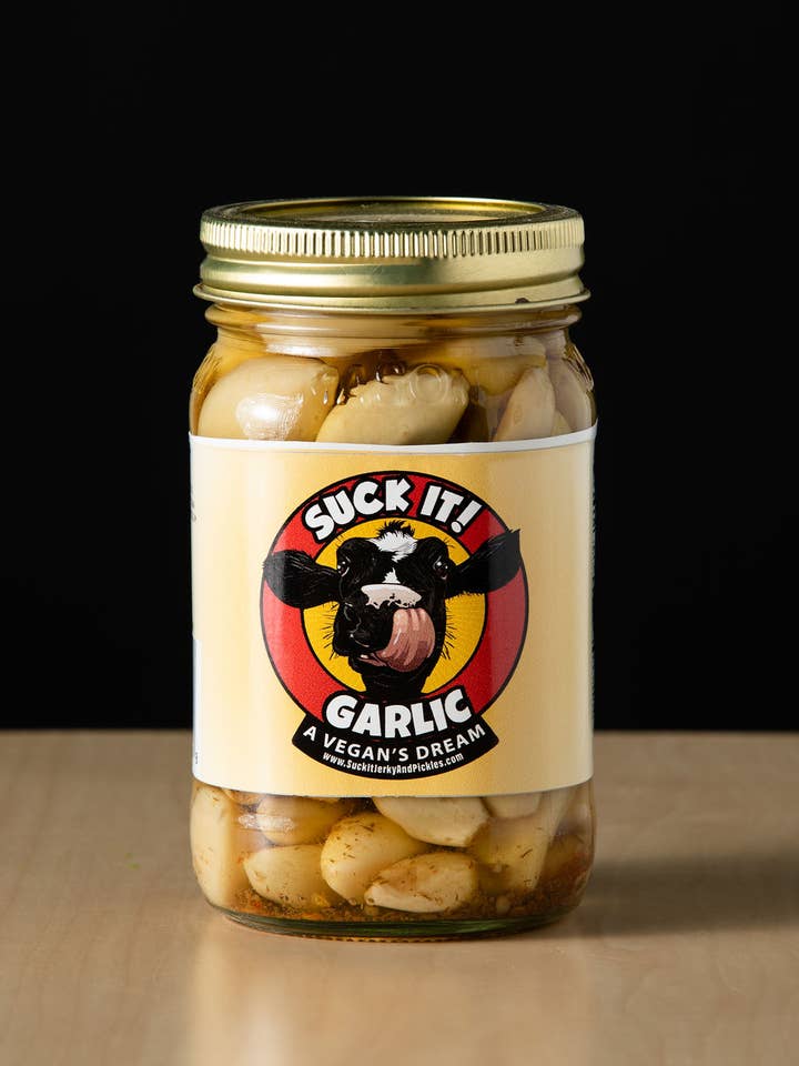 Pickled Garlic for wholesale by Suck IT! Jerky and Pickles
