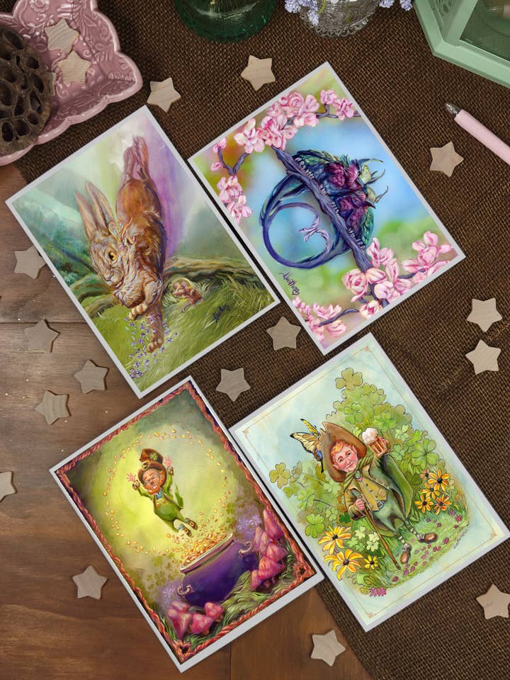 Vårhelgens gratulationskortpaket för wholesale av Wings of Fantasy