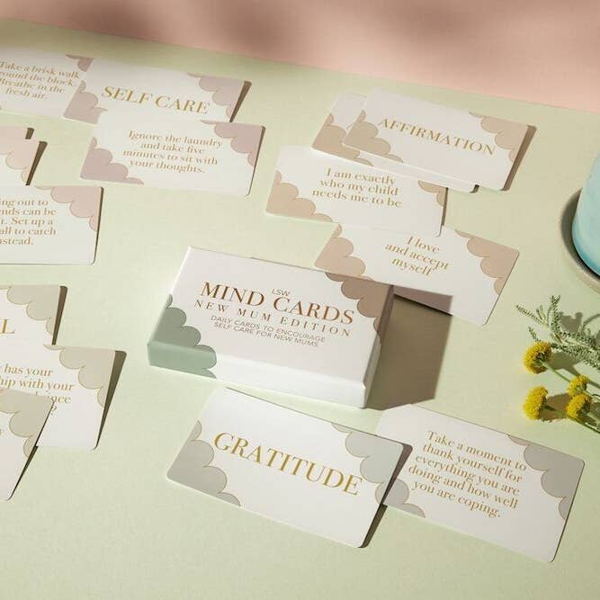 The Brand Loft - Wholesale Card Game - Mind Cards: New Mum Edition - Self Care, Wellbeing, Gift for1