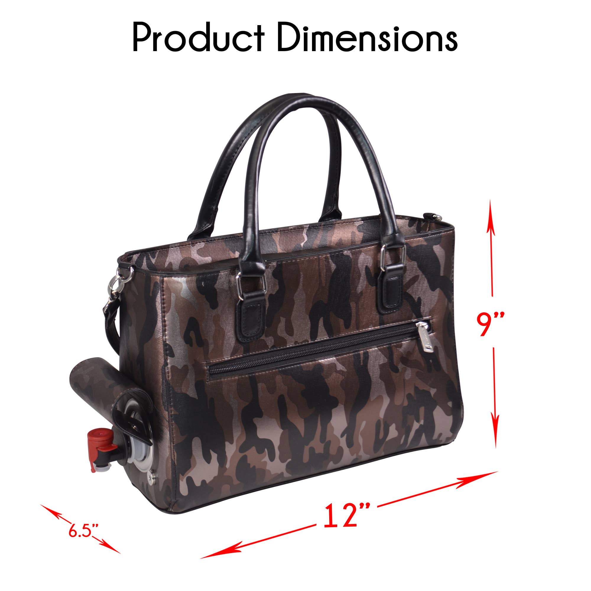 Primeware Inc. - Wholesale Wine Tote - Drink Purse | Insulated Wine Dispenser Classic Design14