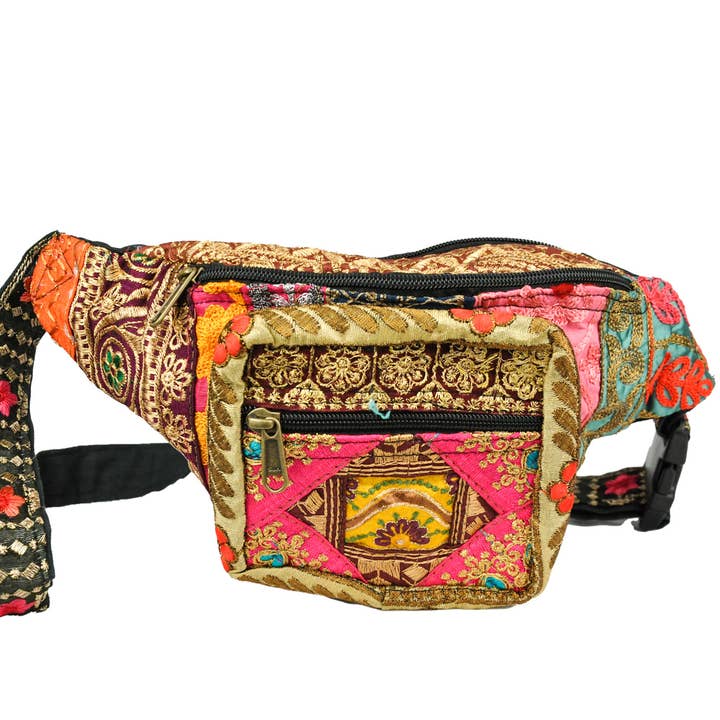 Zumki - Wholesale Belt Bag - Women's - Embroidered Fanny Pack Assorted One of a Kind2