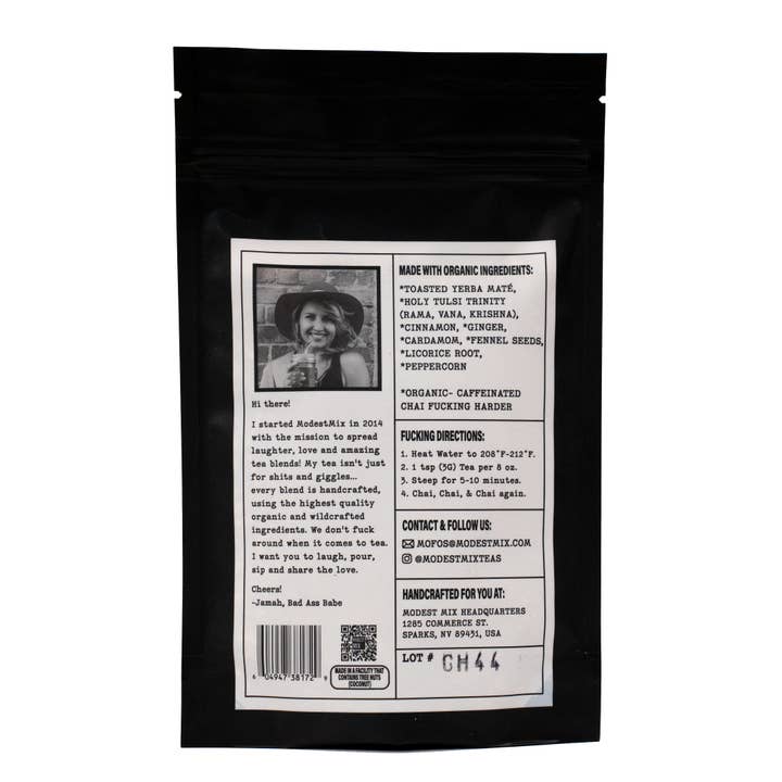 ModestMix Teas - Wholesale Loose Tea - Chai Fucking Harder: caffeinated chai loose leaf tea blend
