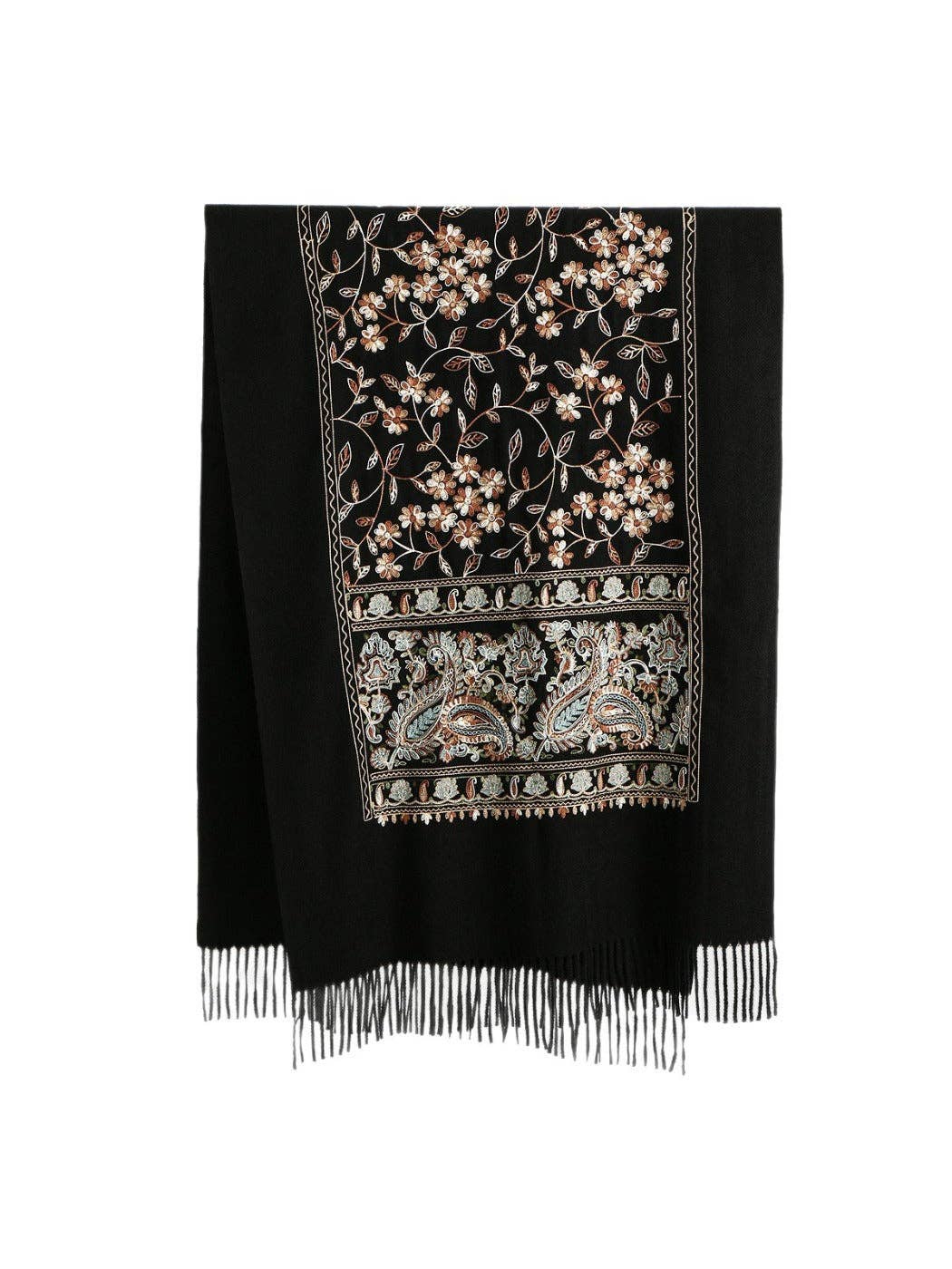 Funkyrel® Atzbranding Limited - Vendita all'ingrosso Sciarpa - Donna - Scarvii - Sciarpa Invernale Bohémien Ricamata6