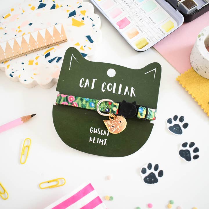 Niaski - Wholesale Pet Collar - Cat - Guscat Klimt Artist Cat Collar