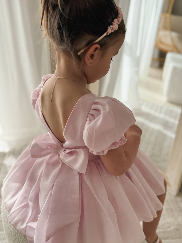 A Little Lacey - Wholesale Dress – Kids - Arabella Girls Pink Dress8