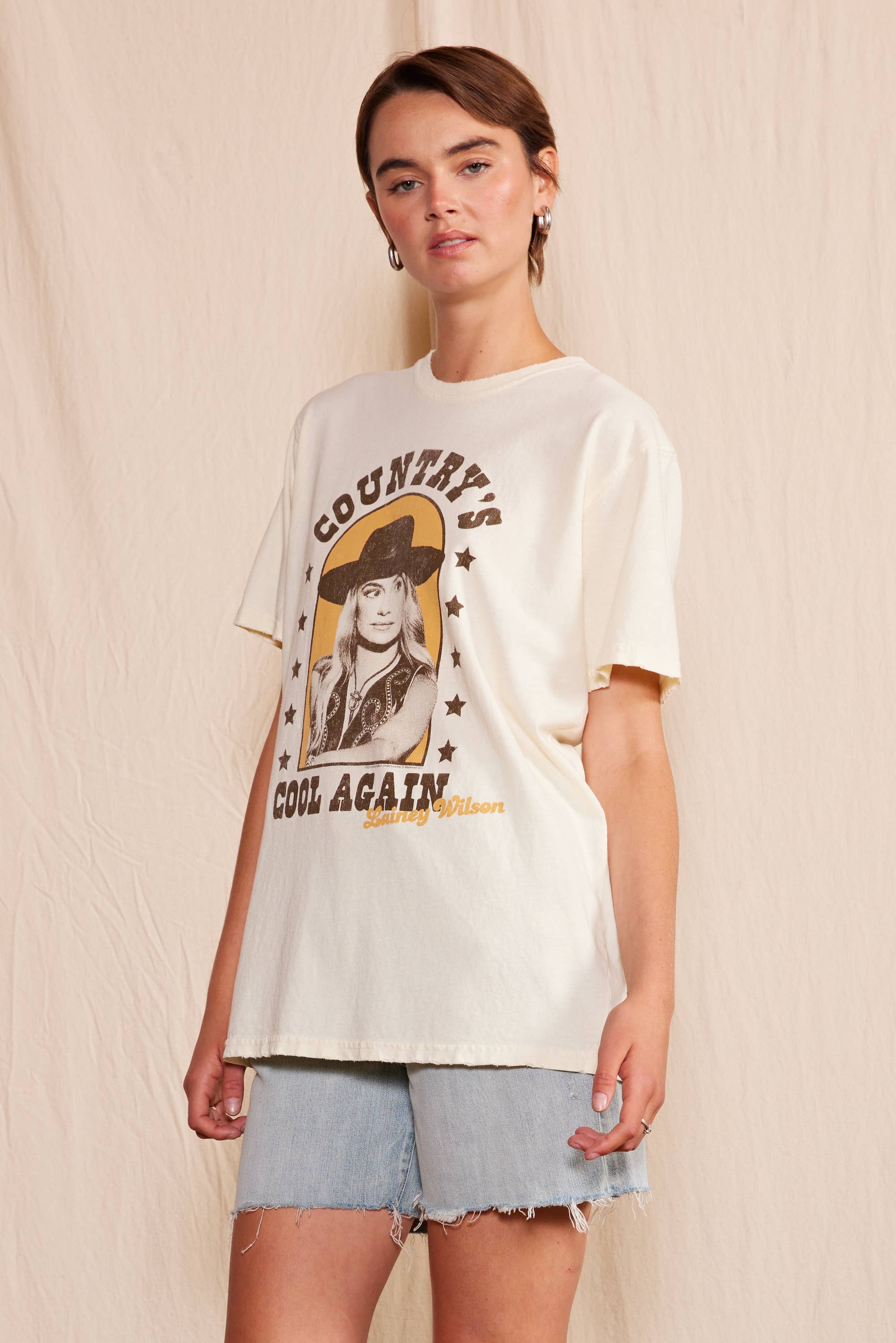 People Of Leisure - Wholesale Screen Printed T-Shirt - Women's - Lainey Wilson Country's Cool Again Tee1