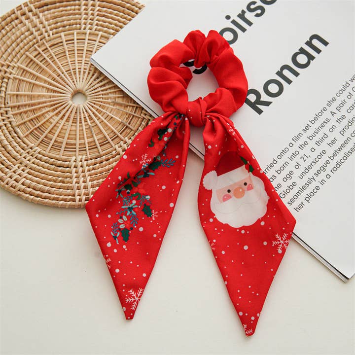 alberalkirk - Wholesale Scrunchie - Women's - Christmas Santa Claus Ponytail Scrunchy S5P6393