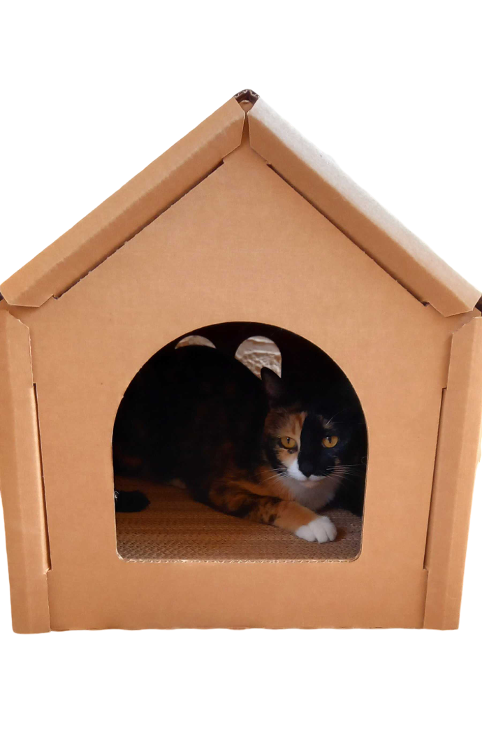 Designer Pet Products, LLC - Venta al por mayor Rascador - Gatos - Casa para gatos con rascadores – Tamaño mediano, duradera9