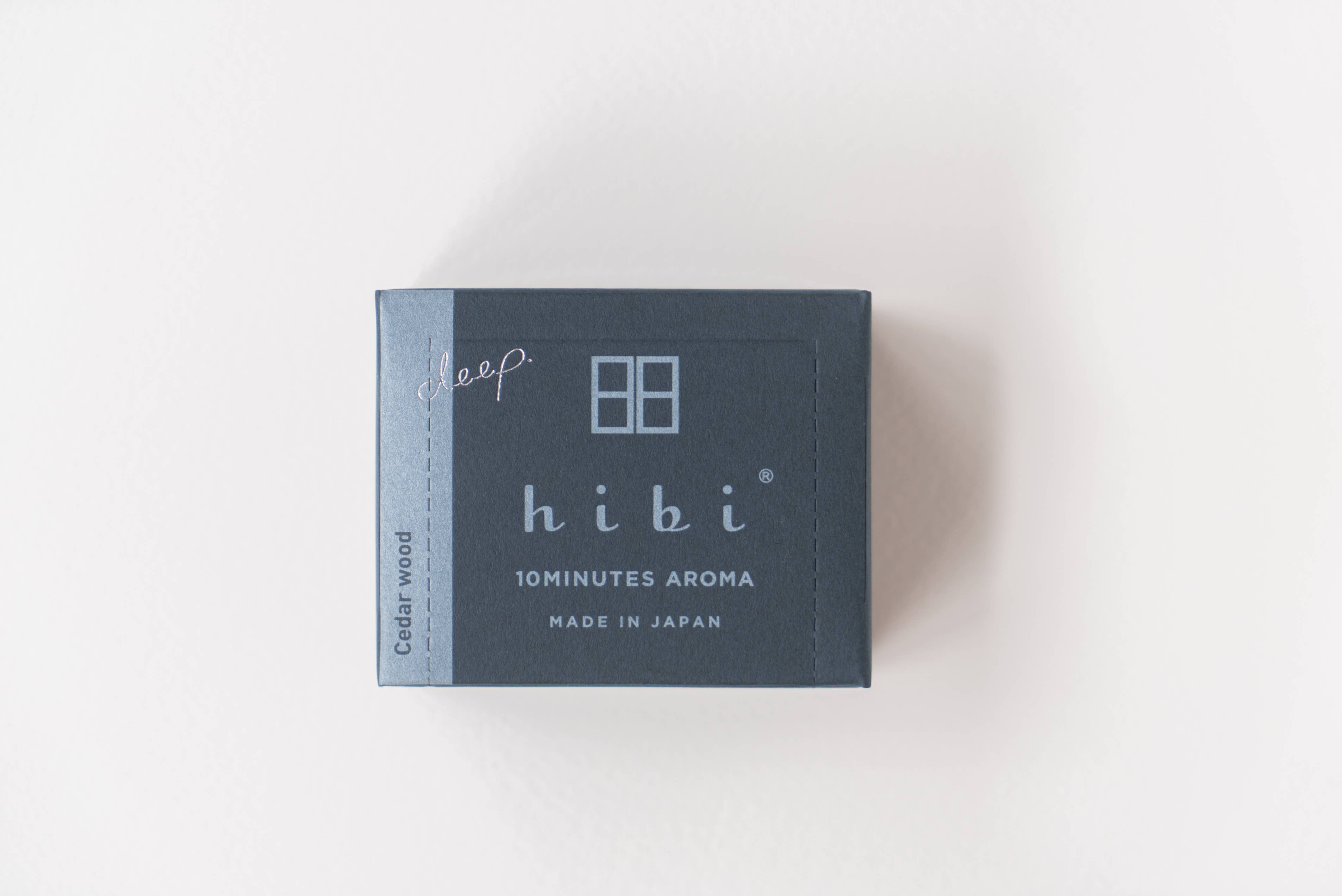 hibi 10MINUTES Aroma made in Japan - Wholesale Incense - Box of 30 Cedar Wood Incense Match1