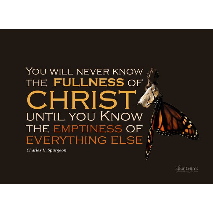 Fullness of Christ - C H Spurgeon for wholesale by Hymncourage