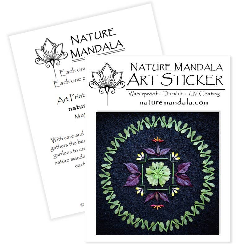 Nature Mandala Art - Wholesale Sticker - Nature / Flower Mandala Stickers :: 10 Designs21