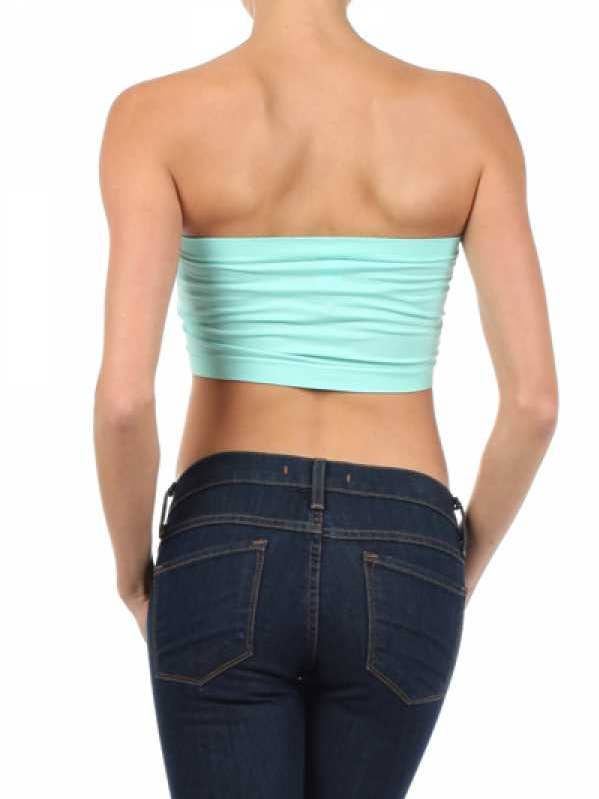 43078 SEAMLESS PINTCH TUBE BRA TOP for wholesale by MIO WHOLESALE