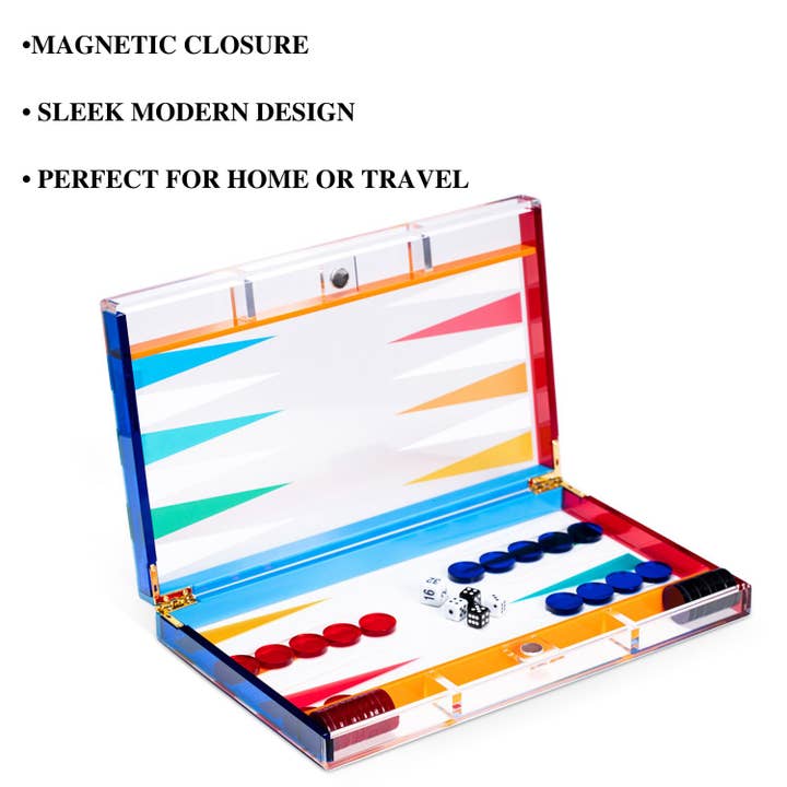 BeyBerk International - Wholesale Board Game - Acrylic Backgammon Set5