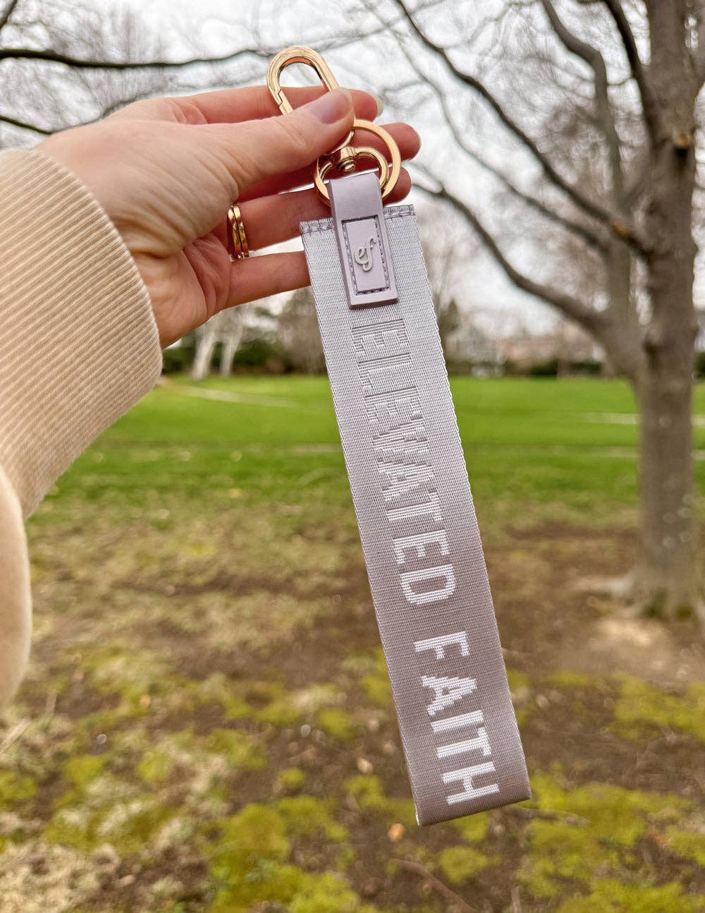 Elevated Faith - Wholesale Keychain - Women's - Lavender Oversized Logo Keychain4