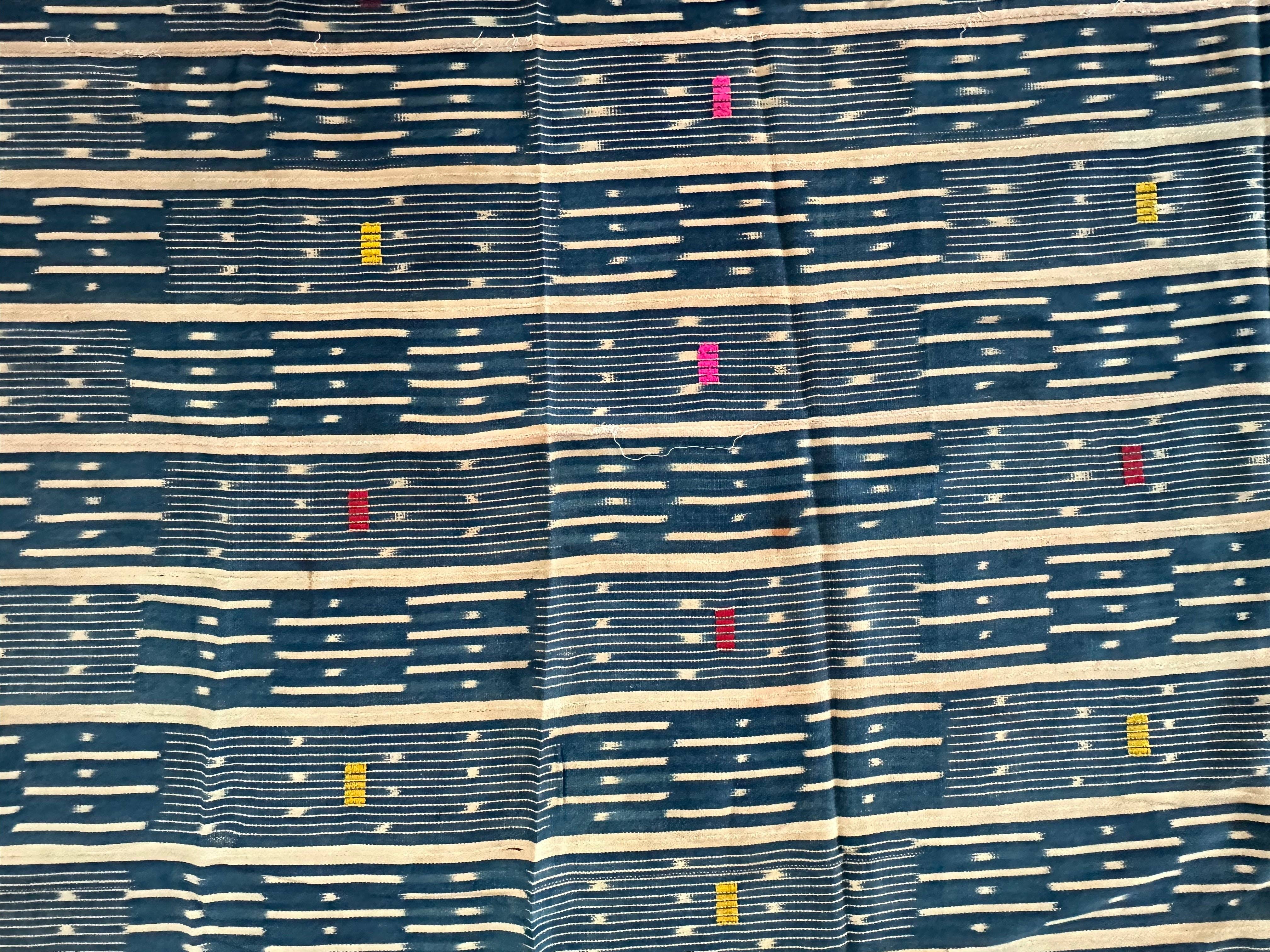 The Niger Bend - Wholesale Tapestry/Textile - Largest Vintage Baule African Cloth Men's Textile | 184 x 62"7