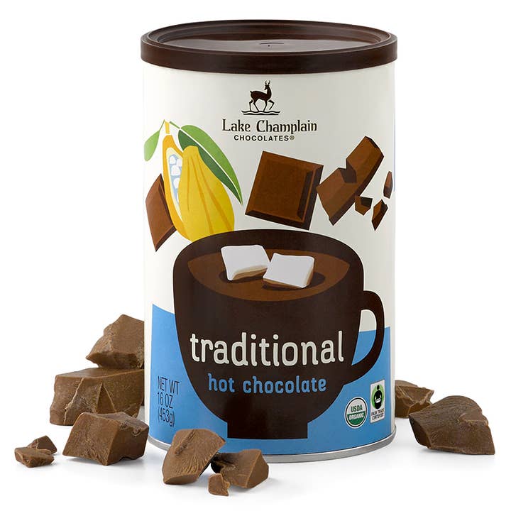 Hot Chocolate Mix, Traditional, Organic & Fair Trade for wholesale by Lake Champlain Chocolates