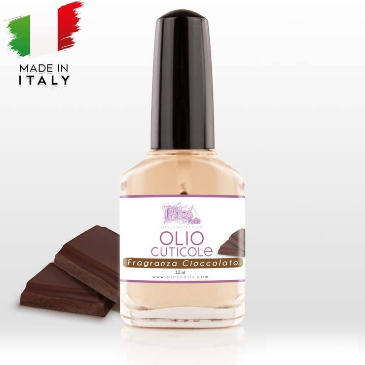 Pics Nails - Venta al por mayor Aceite de cutículas - Aceite profesional hidratante y regenerador para cutículas de manos y pies 12 ml - Fragancia a chocolate3