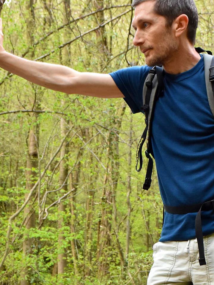 Camiseta interior de manga corta de merino para hombre con Lyocell TENCEL™ para venta al por mayor de MOGGANS