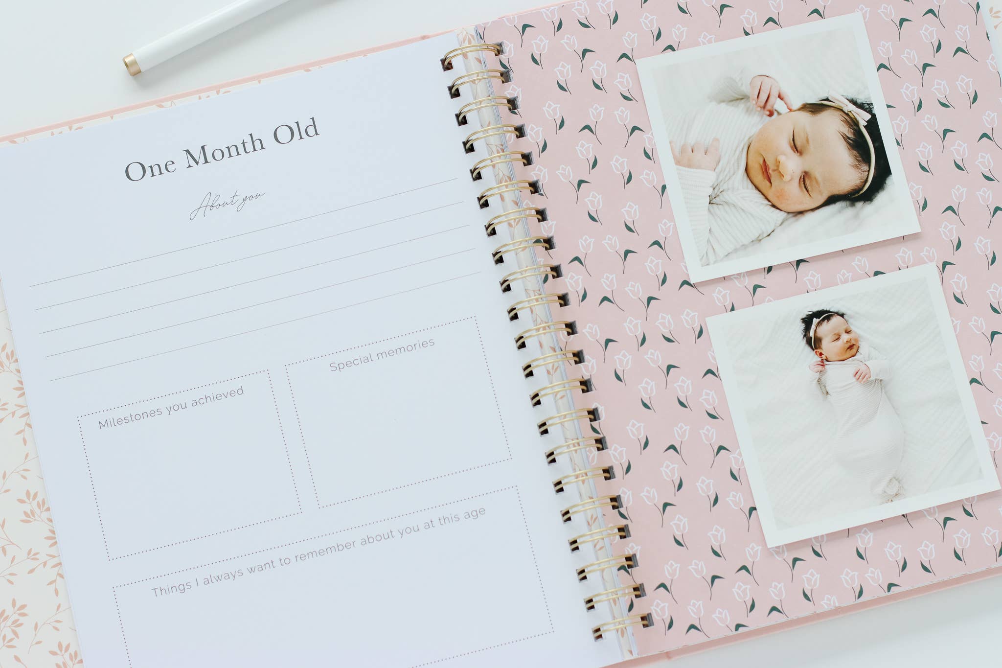 Blush Pink Baby Book - Memory book + keepsake box (Blush) for wholesale on Faire3