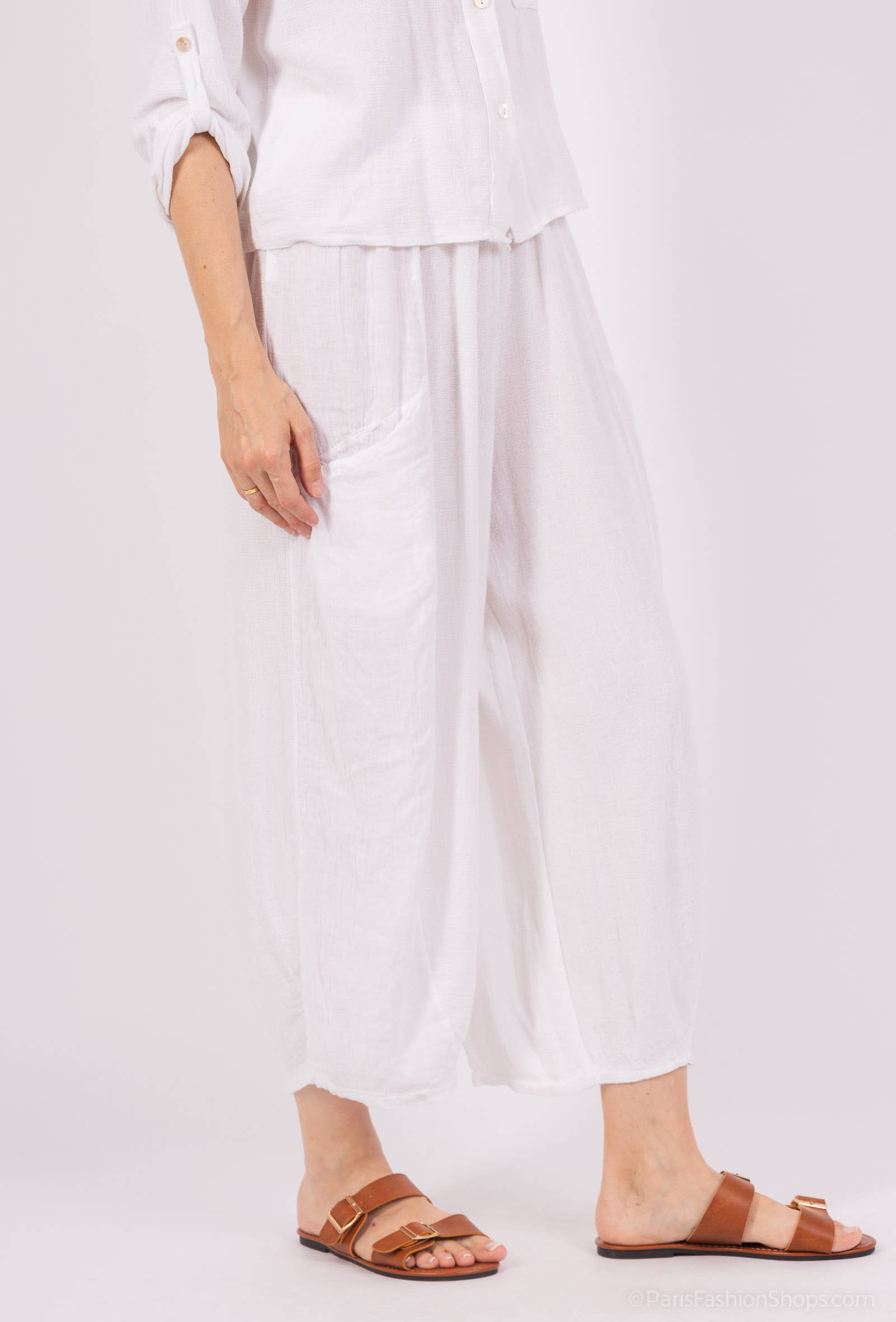 Shyloh - Wholesale Pants - Women's - Linen cotton trousers 2052427
