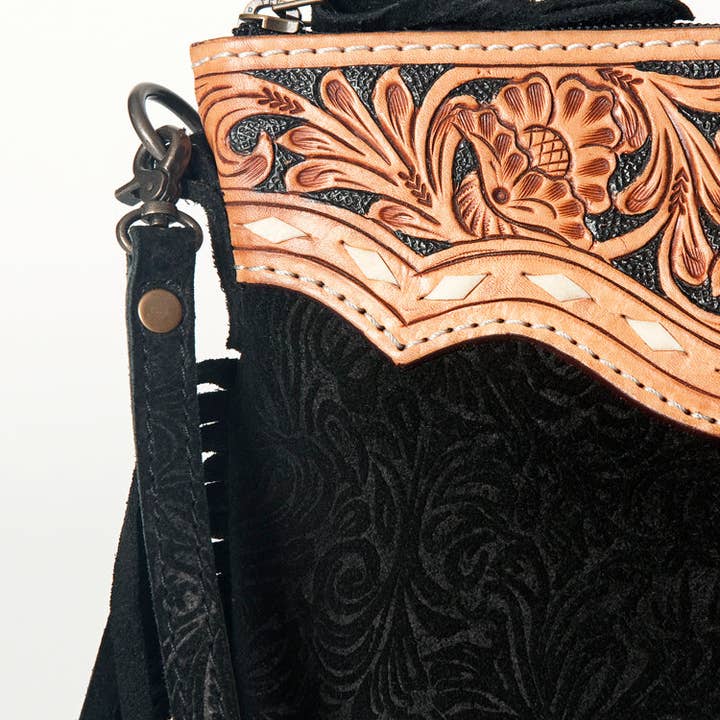 LS Western - Wholesale Crossbody Bag - Women's - ADBG109DM1 Crossbody Genuine Leather Western Leather Bag