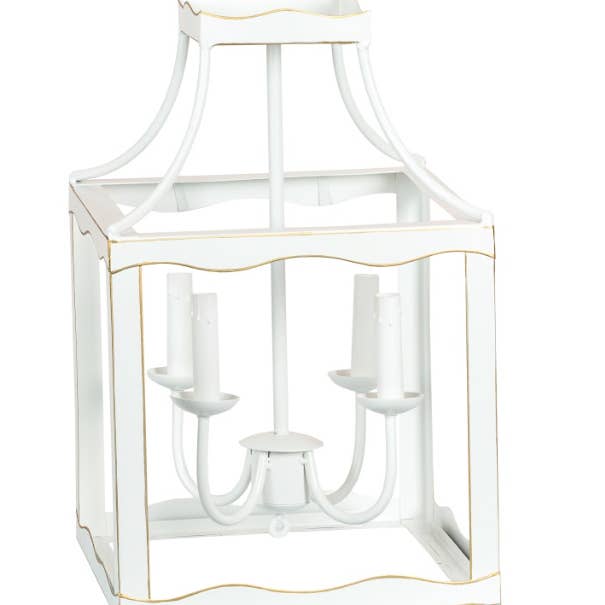 The Enchanted Home - Wholesale Lantern - Mid Size Soft White & Gold Lantern1