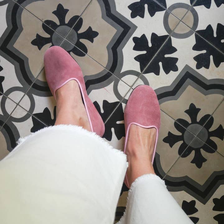 VOLUBILIS PARIS - Wholesale Slippers - Women's - Pink Leopard EVA leather slippers2