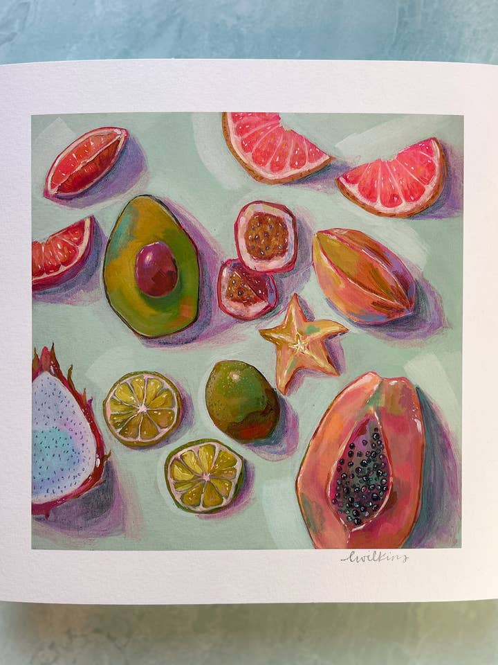 Homegrown Harvest, Fine Art Print for wholesale by Lindsay Wilkins Art