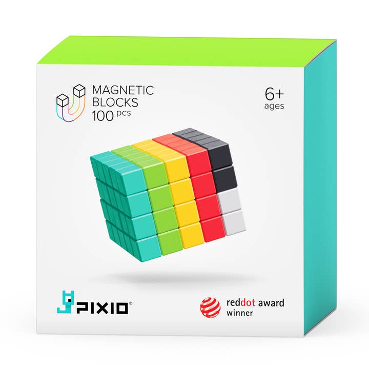 Blocs de construction magnétiques Pixio 100 pour la vente par pierrebelvedere.com