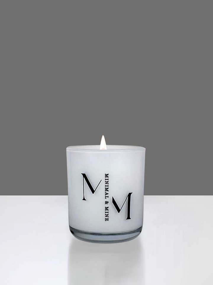 BOUGIE EN POT TUXEDO pour la vente par Minimal & Mine