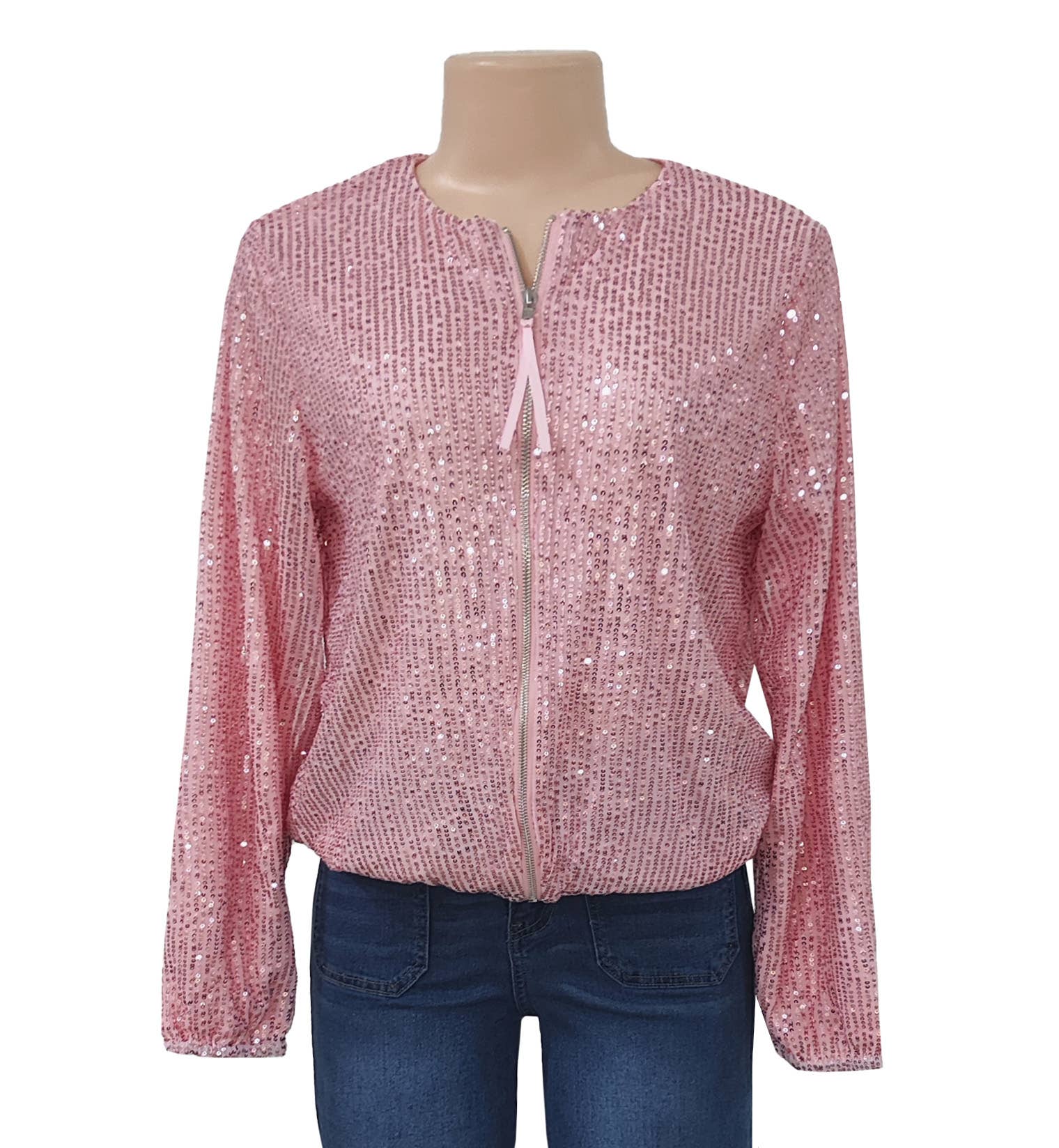 Rosa Clothing - Wholesale Jacket - Women's - Sequin Party Jacket Glitter Outwear3