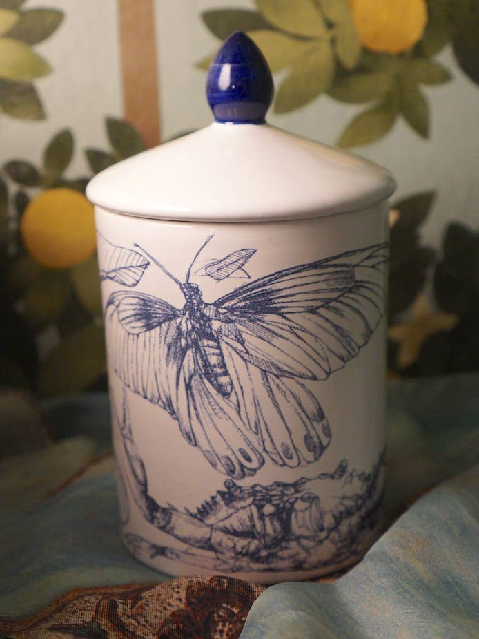 PRIMA LUCE 400gr (14oz) 3-Wick Niche Ceramic Candle for wholesale by FESTINA LENTE MILANO