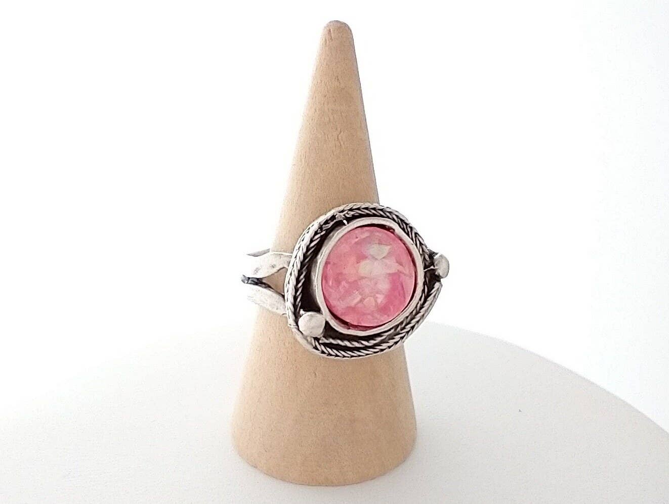 Piccadilly Pendants - Vendita all'ingrosso Anelli cocktail/statement - Anello in argento martellato, anello fatto a mano, anello blu8