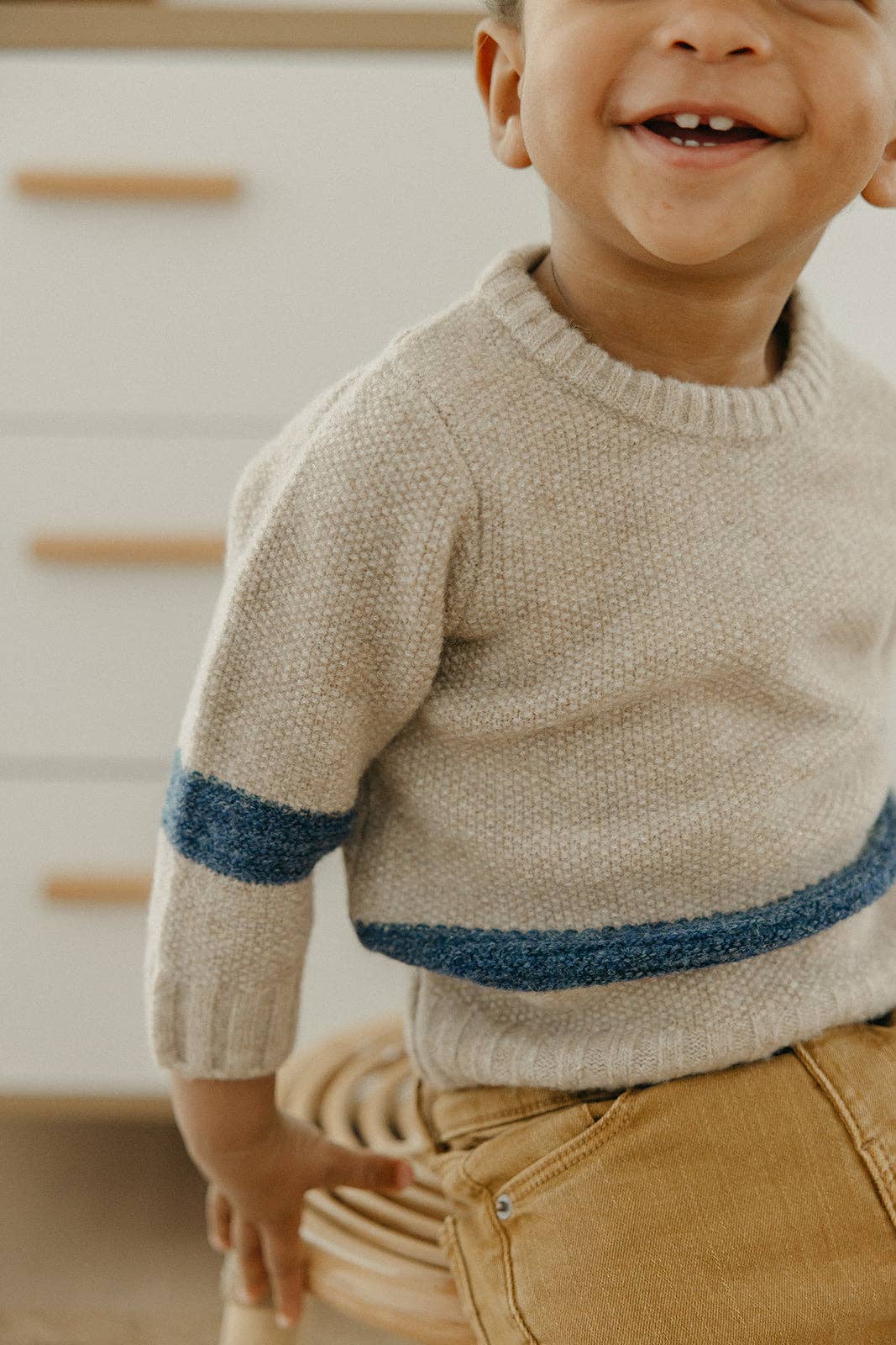 Copper Pearl - Wholesale Knit Sweater - Kids - Sweater Crew - Navy Stripe6